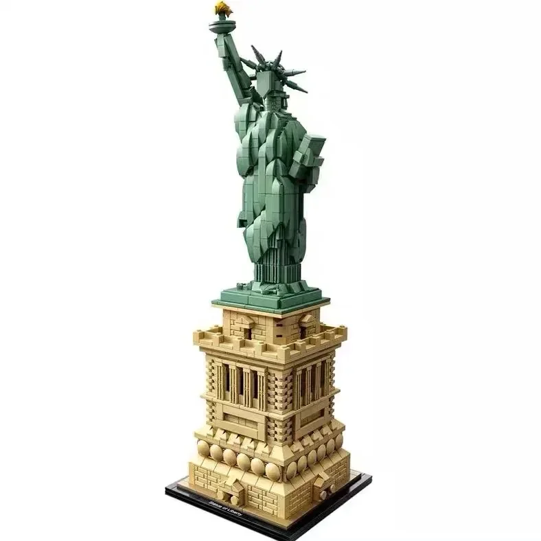 1685 Pieces Architecture Statue of Liberty Large Collection Building Set  Gift for Kids and Adults Compatible 21042