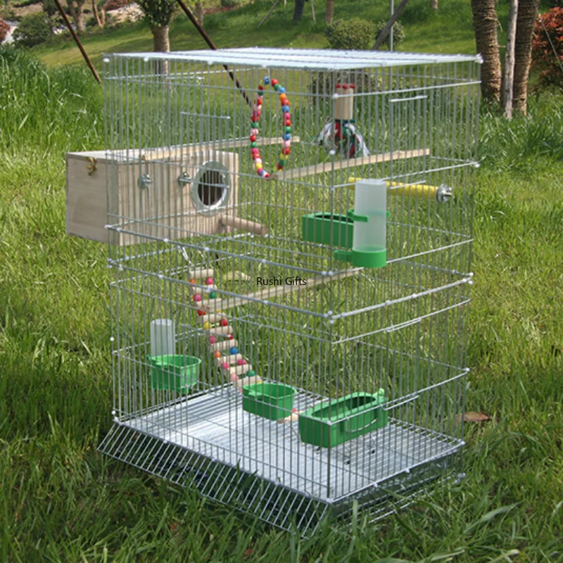 

Large Bird Cages for Parrots Parakeet Octopus Metal Birdhouse Heightened Breeding Cage Kages Nest Pigeon Supplies