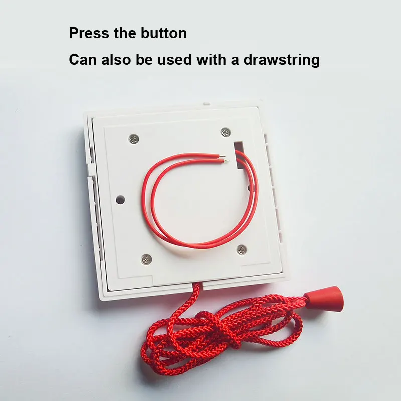 5pcs Wired Emergency Call Button Seeking Help With Fire Switches 86 Box Panels Used In Hospital Bank