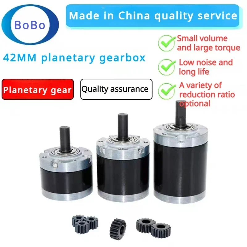 1PCS 42MM planetary gearbox can be matched with 775 795 geared motor forward and reverse high torque and low speed