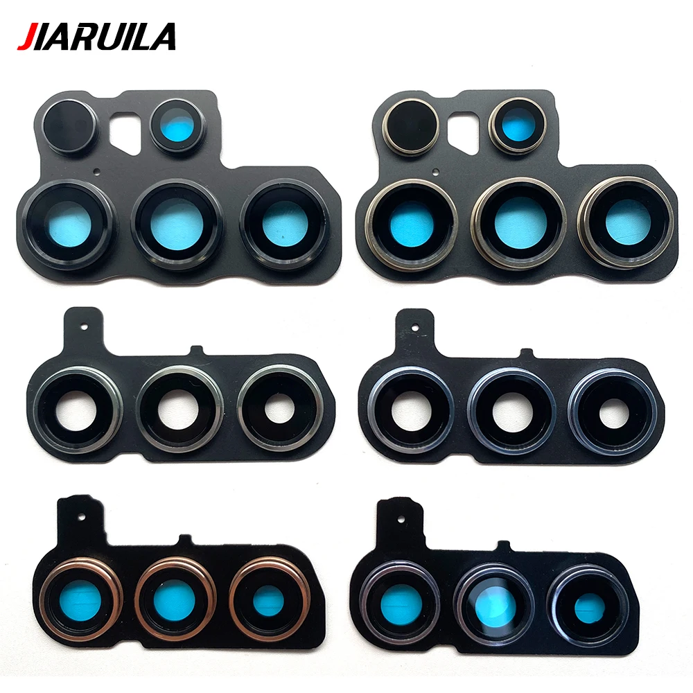 New Back Camera Glass Lens Cover Holder For Samsung S24 Plus Ultra Rear Camera Glass Lens Frame Replacement Reapir Parts