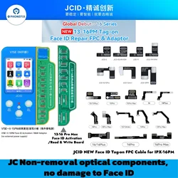 Programador Wifi JC V1SE, reparación de identificación facial sin eliminación, FPC Flex para iPhone 11-16 Pro Max, identificación facial, batería de tono verdadero, reparación de cámara