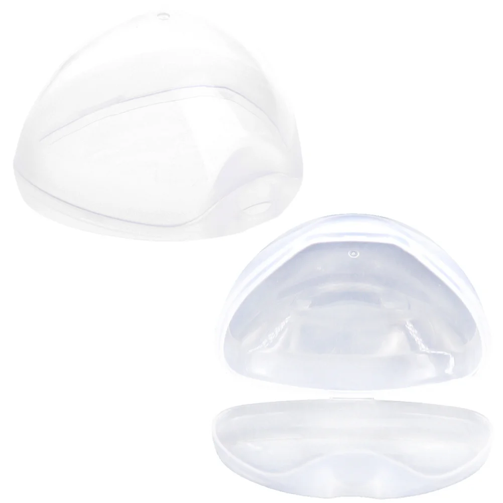 2pcs Pacifier Storage Case Pp Material Portable Holder For Baby Soother Travel Outdoor Use Dust-Proof Container Box