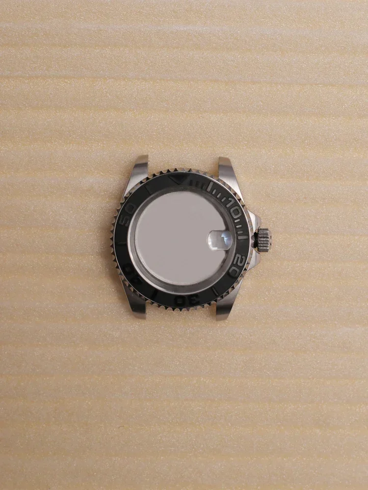 Silver Yacht Design Style Case with Sapphire Crystal Water Resistant for NH35 Nh36 Nh34 Automatic Mechanical Movement Watch Case