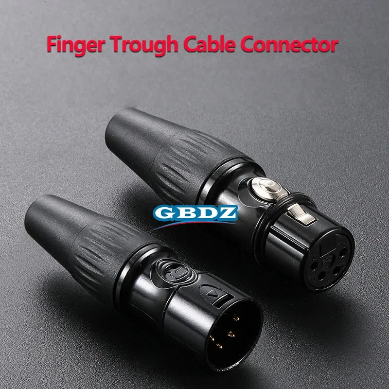 

4 Pin XLR Plug Connector Male/Female XLR Balanced Plug,YS1764BG/YS1774BG/YS1764/YS1774