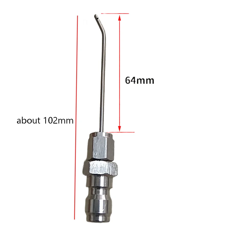 High Pressure Cleaning Needle for Tight Appliance Gaps Garden Crevices - Solid Metal Nozzle - Direct Hose Mount