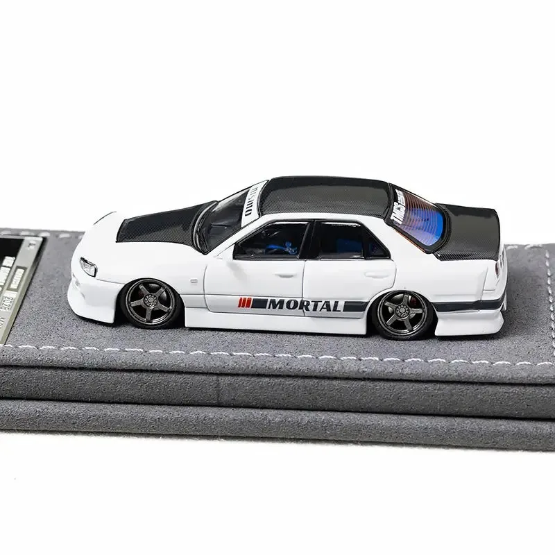 Mortal 1/64 ER34 White Carbon Malaysia Limited Alloy Motor Vehicle Toy Die-casting Metal Model Collection Boy Christmas Gift