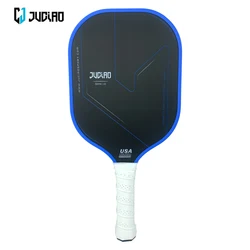 JUCIAO USAPA approvato termoformato Unibody T700 in fibra di carbonio grezza Pickleball Paddle Spin superficie strutturata con bordo in schiuma