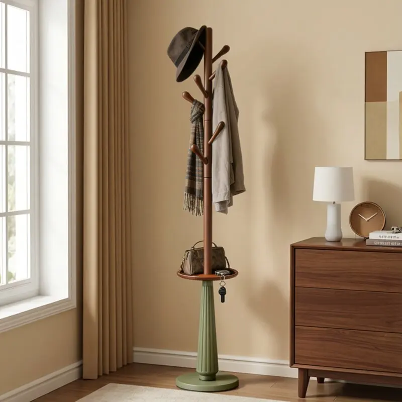 White Vertical Clothes Rack Hanging Aesthetic Modern Italian Clothing Racks Living Room Designer Porte Manteaux Room Furniture