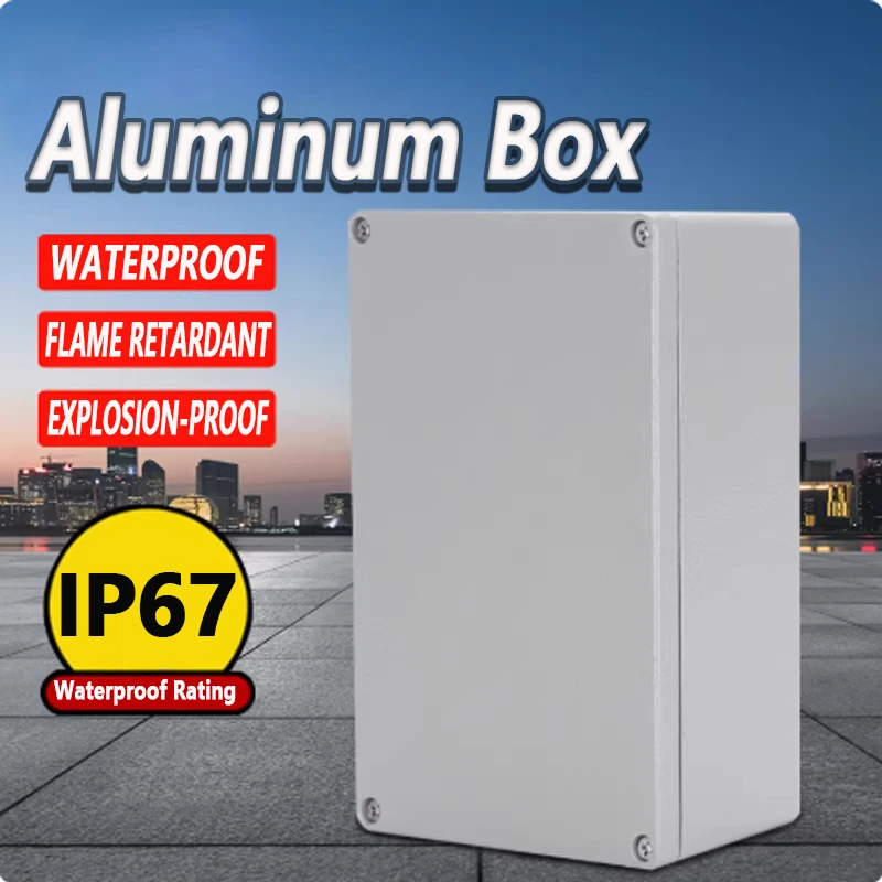 Outdoor cast aluminum waterproof box aluminum alloy sealed terminal box button distribution box waterproof aluminum wiring box