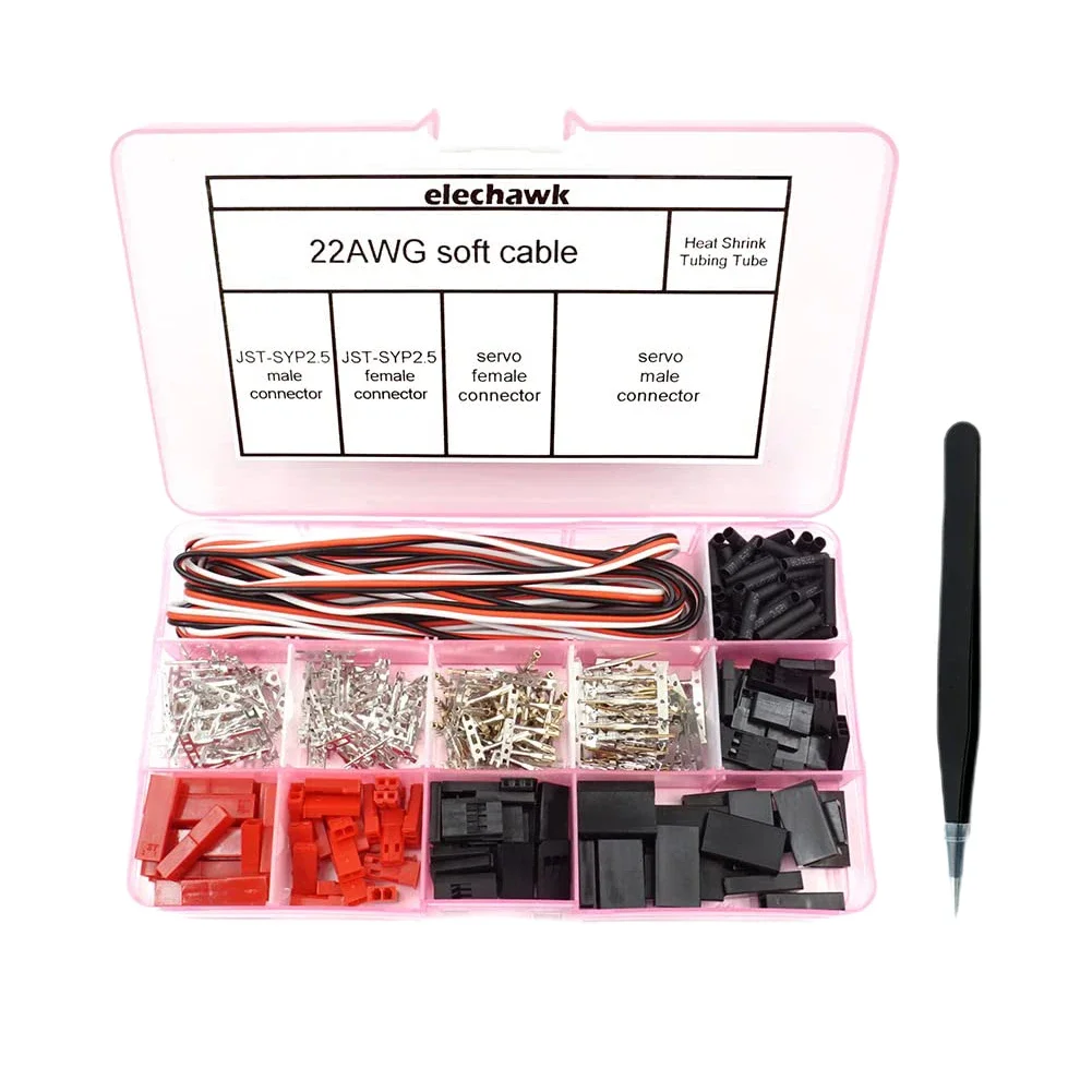 

40 Piece Set Female Crimp Pin Cable Kit Compatible with Futaba and SYP Connectors for RC Models and Multirotors