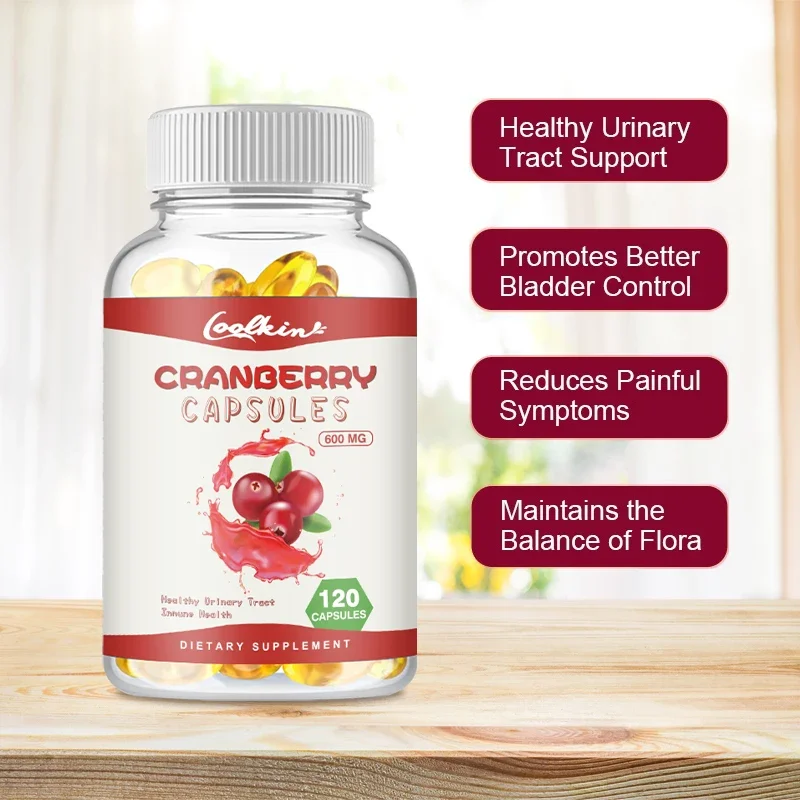 Cranberry Capsules - Cleaning The Kidneys Support Bladder & Urinary Tract Health