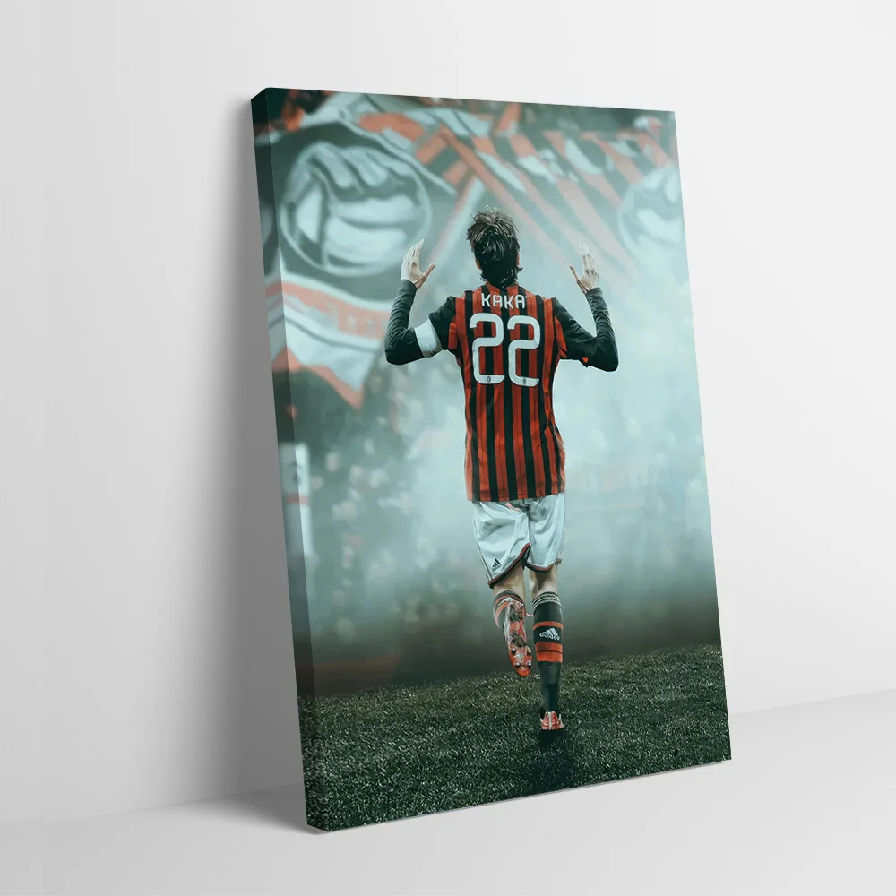 Affiche de célébration du football AC Milan Kaka, toile imprimée personnalisable, peinture murale, cadeau pour la décoration moderne de la maison, ornements