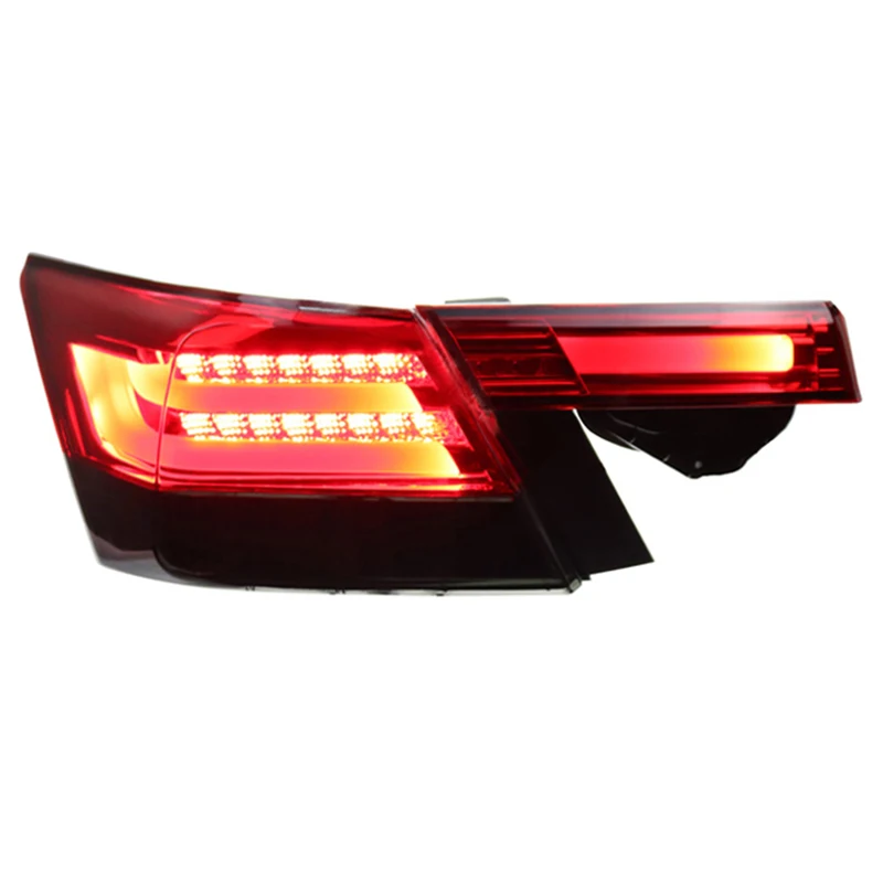 Car Taillight For 2008-2013 Honda Accord G8  Rear Lamps With Halogen Reversing Turn Signal Lights Automotive