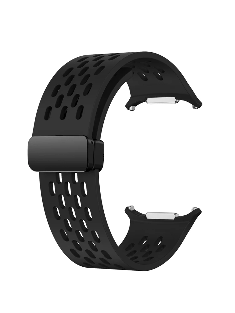Sportarmband für Samsung Galaxy Watch Ultra 2 47mm Magnetisches Atmungsaktives Silikon-Uhrenarmband Correa Galaxy Watch Ultra Band