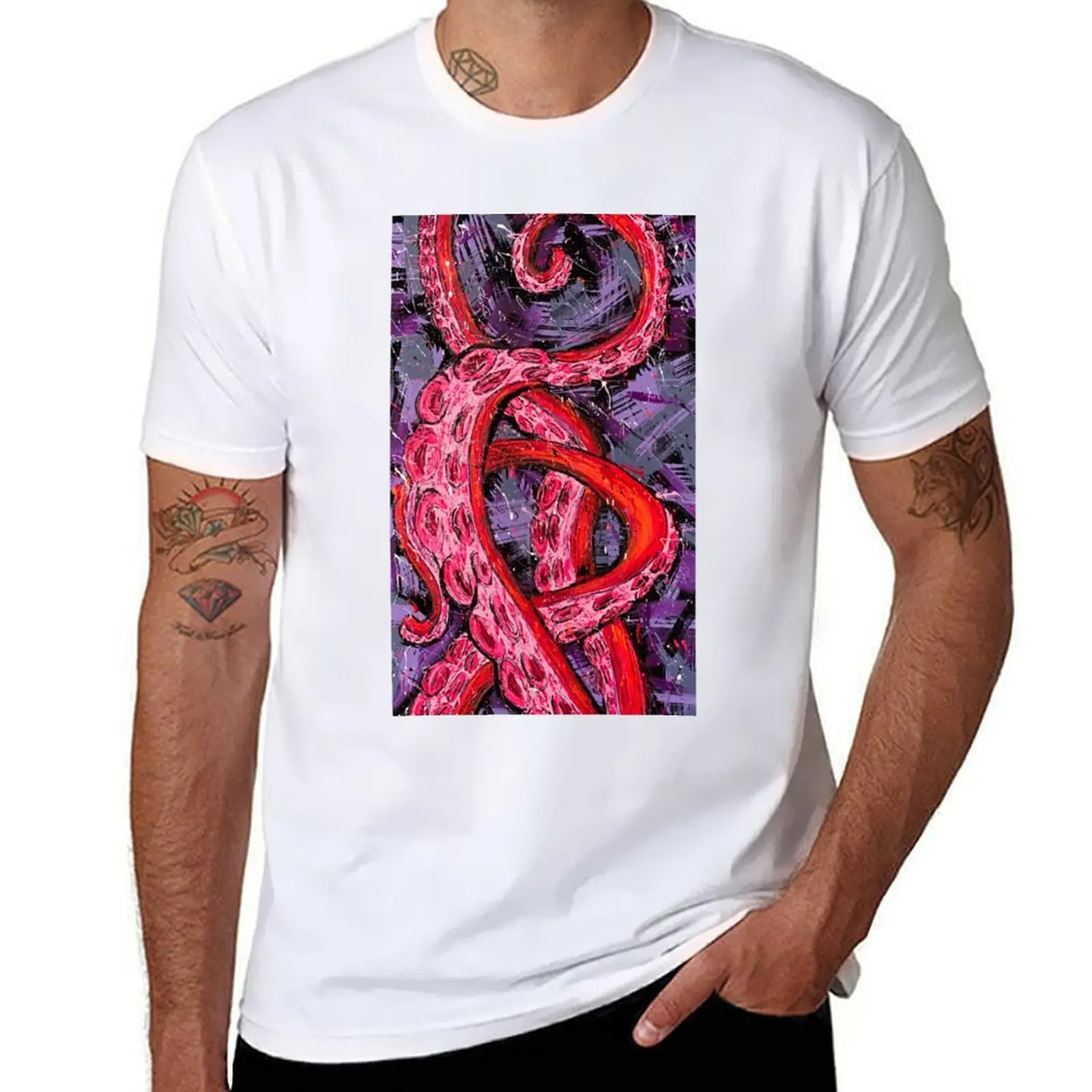 

Tentacles T-Shirt funny t shirts cotton man t shirt summer t shirt for man T-shirt