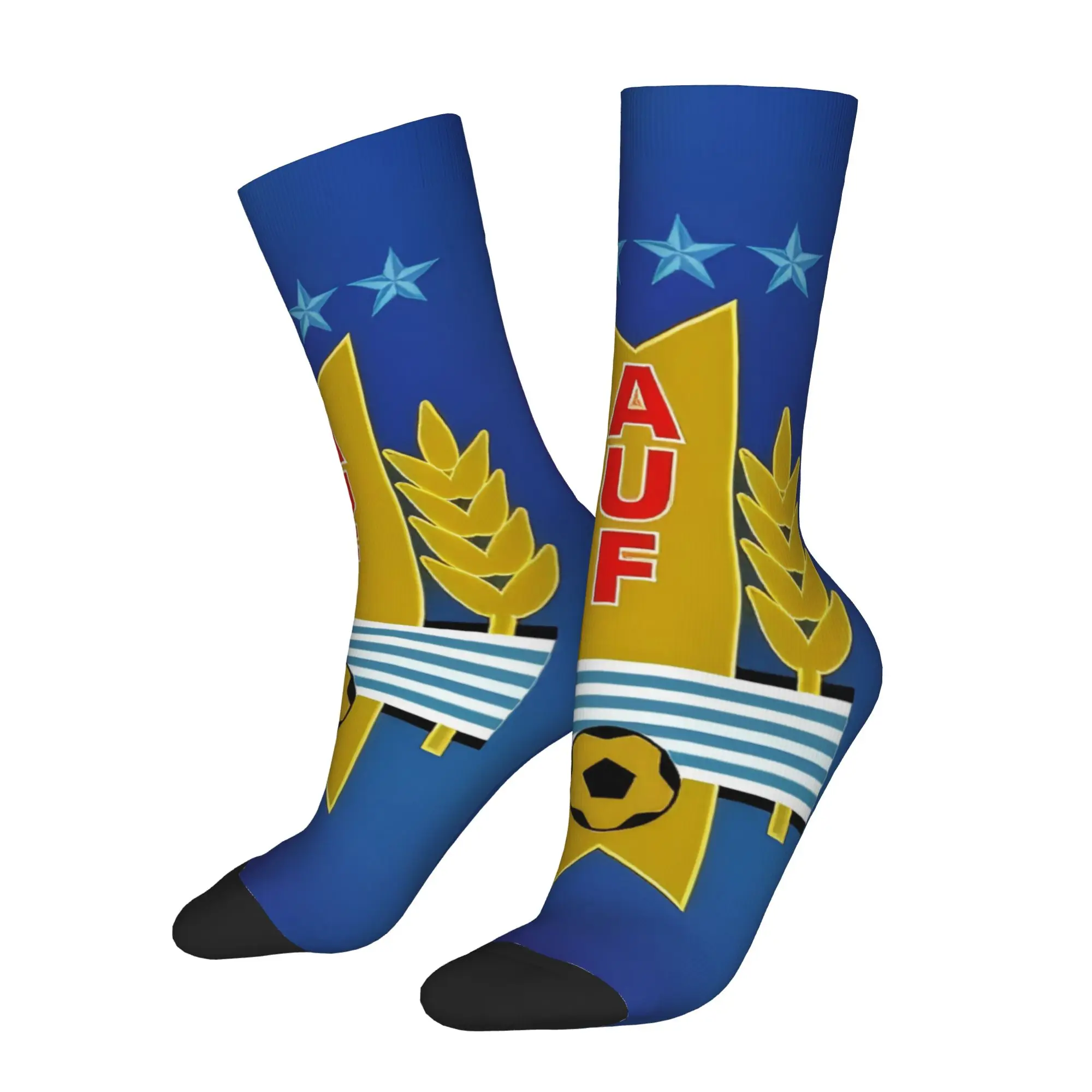 Happy Funny Uruguay Vintage Harajuku  Street Style Novelty Pattern Sock Match Day Essentials