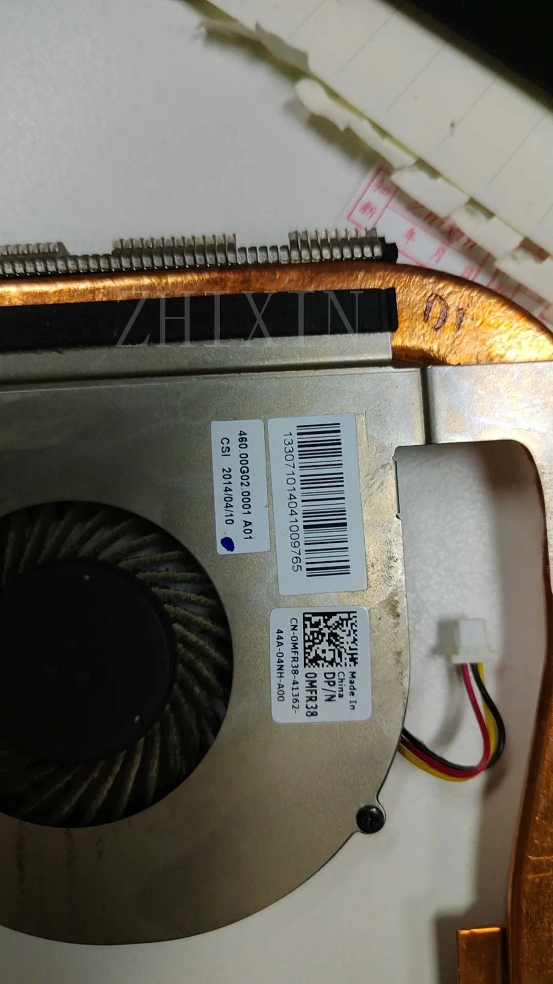 Original CPU e GPU dissipador de calor para Dell Laptop, ventilador de refrigeração, CPU Cooler, CNC, 0MFR38, 3442, 3443, 3543, 3542