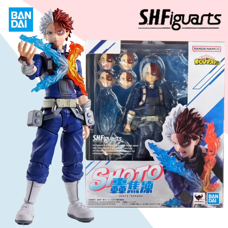 

Bandai original S.H.Figuarts SHF My Hero Academia SHOTO TODOROKI anime action figure assembly model ornaments collection gift