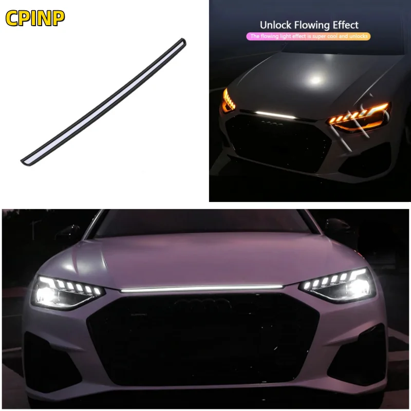 

For Audi A4L 20-23 Modified Front Bumper Through Style Daytime Running Lights,B9 Appearance Upgrade