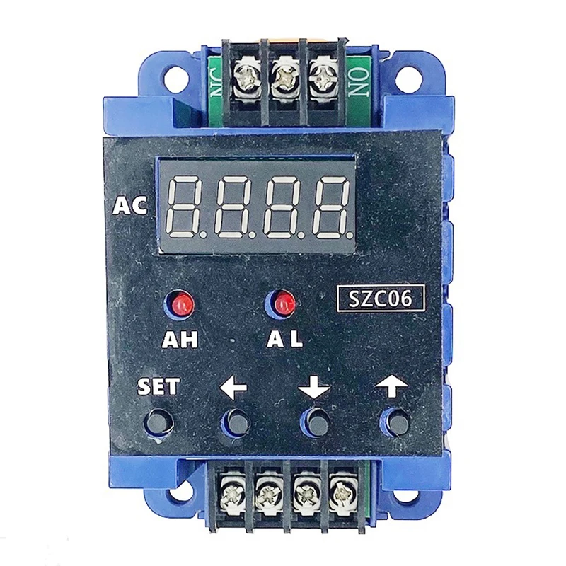 AC digital display ammeter current sensing switch upper and lower limit alarm delay relay detection DC power supply