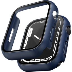 Glass+Cover For Apple Watch case 11 10 9 8 7 6 SE 5 Accessorie Screen Protector iWatch series 42mm 46mm 44mm 40mm 41mm 45mm 49mm