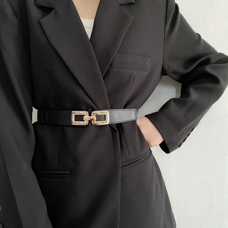 1 piece belt women's decorative dress versatile fashion with suit sweater thin waist seal elastic elastic belt waist cover