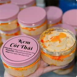 Kem Body Cốt Thái Rỉ Dầu Vàng Nắp Hồng 200 gTrắng Mịn da 、 chống lão hóa 、 dưỡng ẩm da