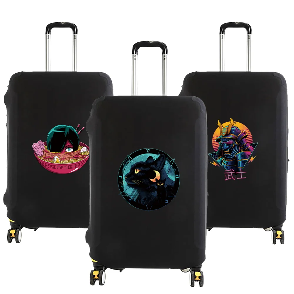 2022 Luggage Protective Cover for 18-28 Inch Japan Series Pattern  Trolley Suitcase Elastic Dust Bags Case Travel Accessories