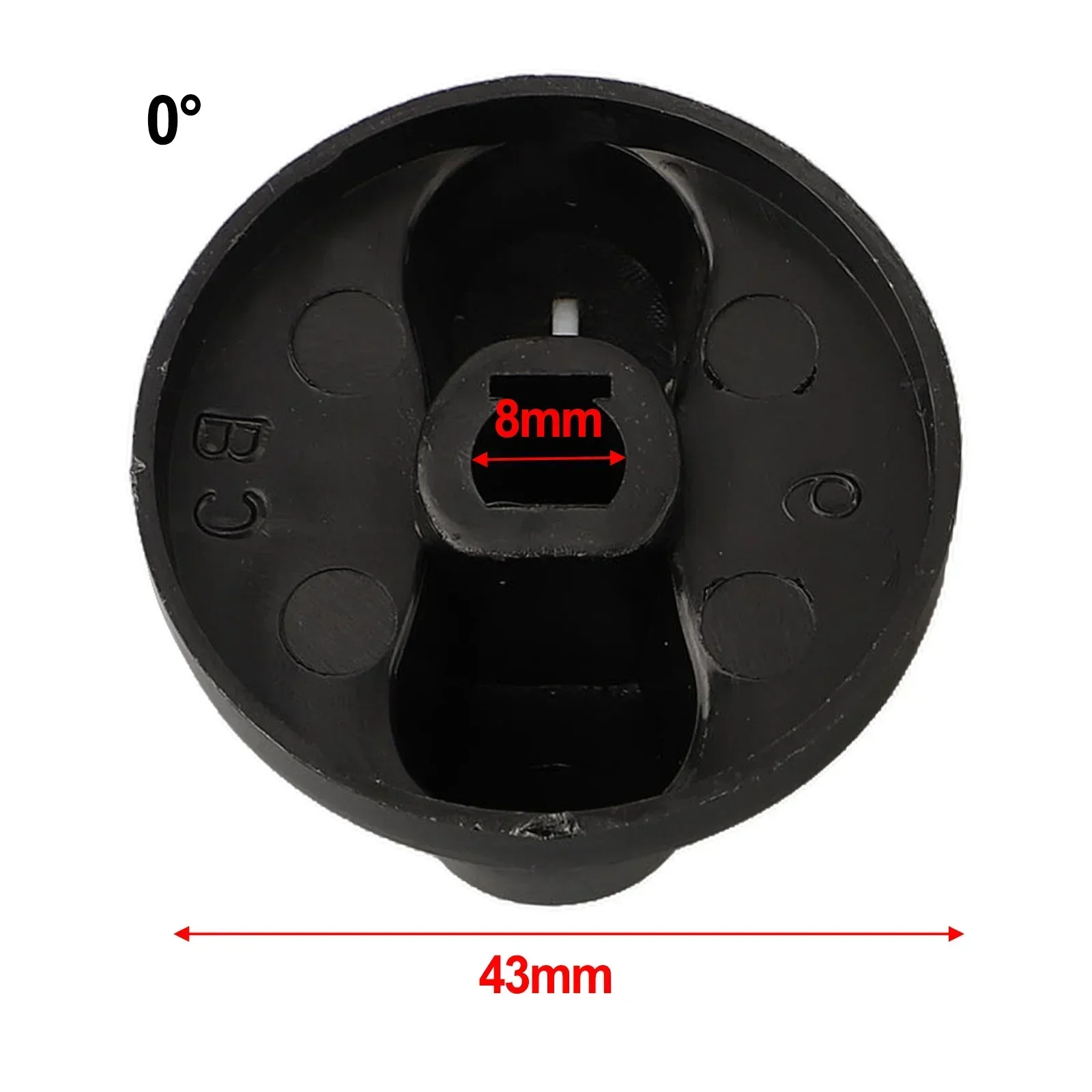 2PCS Gas Stove Plastic Knob 8mm Hole General Replacement Switch Knob Stove Burner Oven Kitchen Accessories Hardware