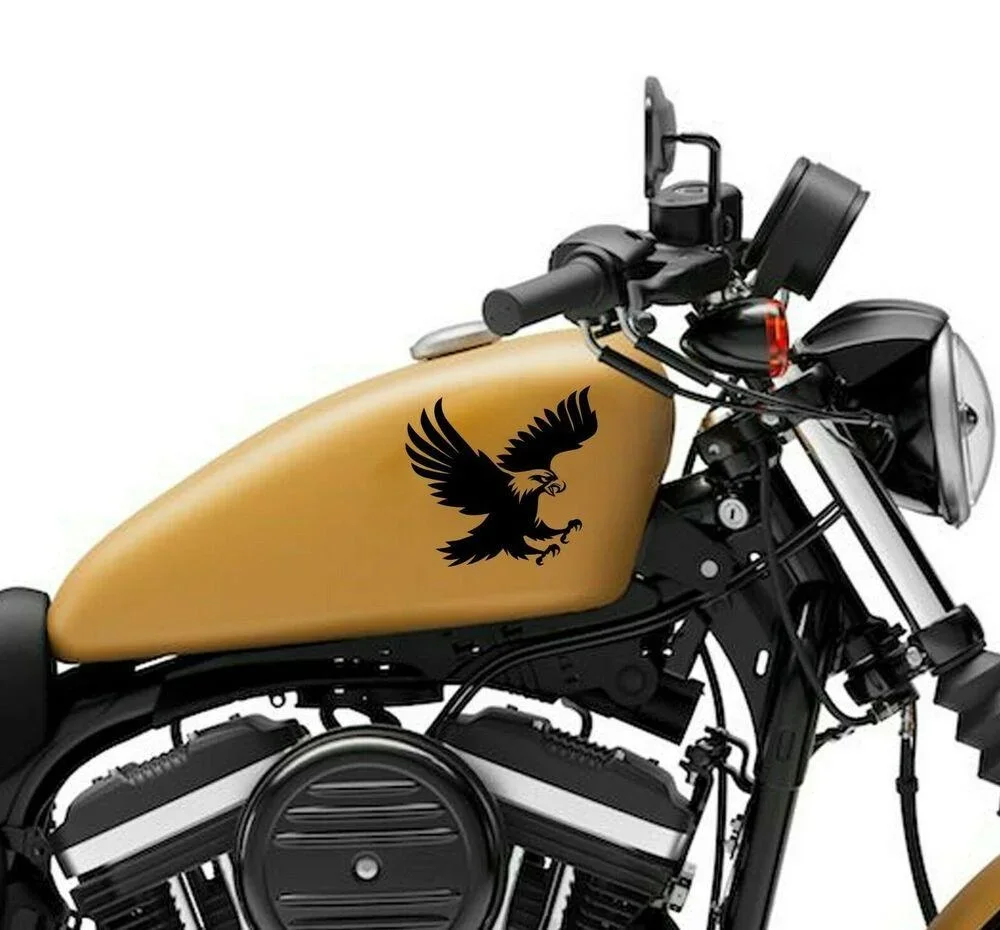 

For Motorcycle decal gas tank sticker / skin eagle vinyl bike decal 2pcs