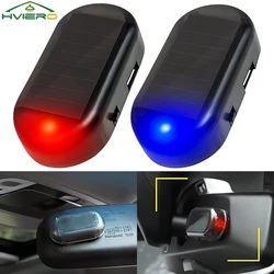 1Pcs Car Fake Security Light Solar Powered Simulated Dummy Alarm Wireless Warning Anti Theft Caution Lamp LED Flashing Imitation