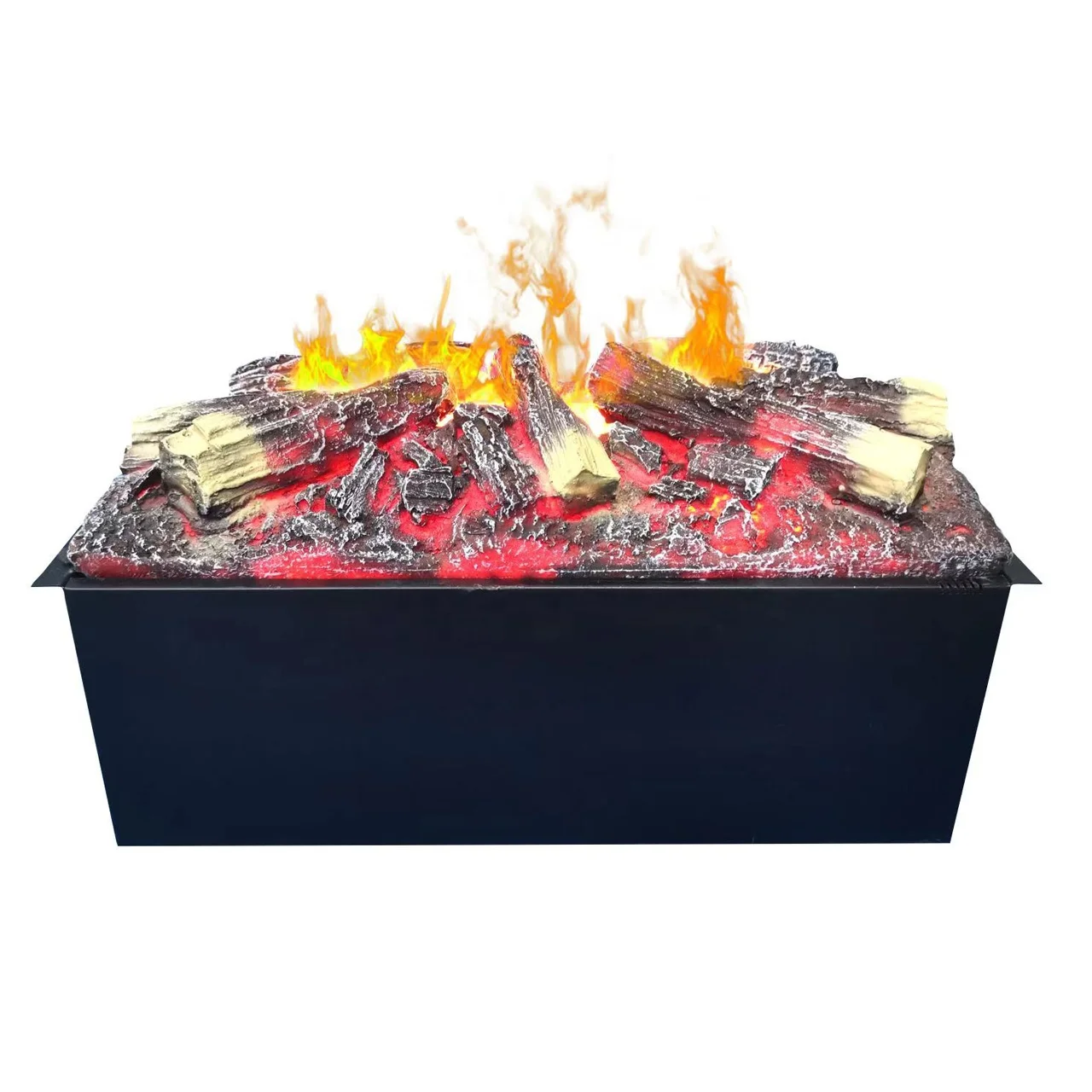 Cassette 500 Log Set Versión Vapor de agua Fuego Vapor Fuego Vapor Eléctrico Efecto de llama Chimenea ardiente de troncos