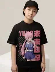 Camiseta UNISEX Yuno Gasai Anime Mirai Nikki Future Diary Manga Waifu estética