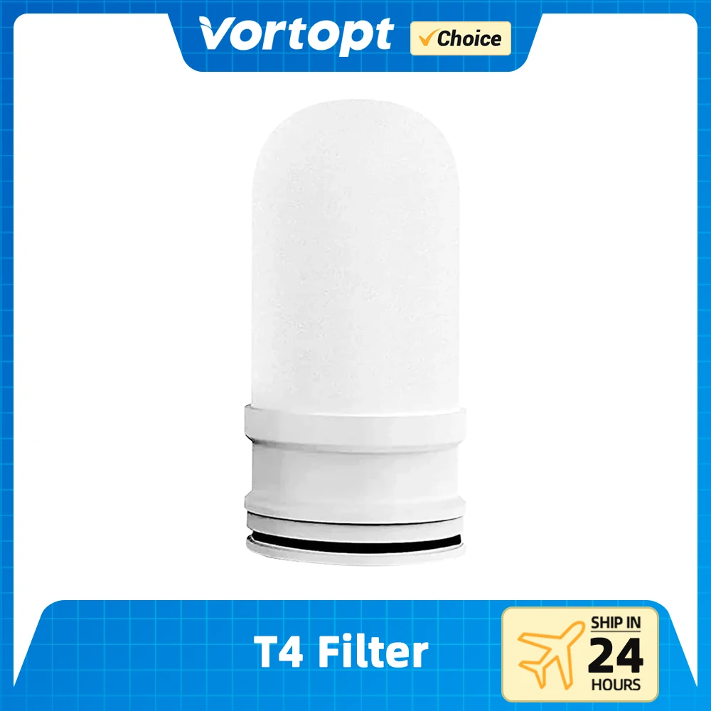 Vortopt Replacement for Faucet Water Filter with Transparent Shell T4-ACF Washable Reusable Ceramic Filter