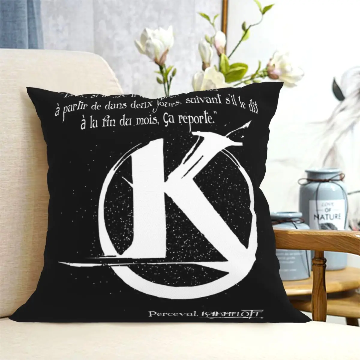 Kaamelott TV Drama Square Pillowcase Cushion Cover Pillow Case Throw Pillow Cover for Home Sofa Living Room