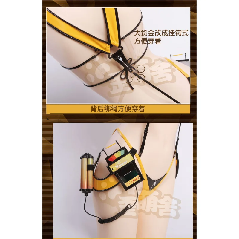 

Elegance Cosplay Goddess of Victory: NIKKE Costume Halloween Carnival Women's Sexy Swimsuit Summer Beach New Uniform Set