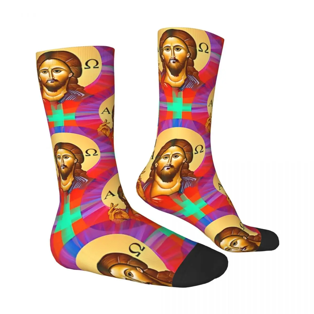 Christ King Of Kings Jesus Socks Male Mens Women Winter Stockings Polyester