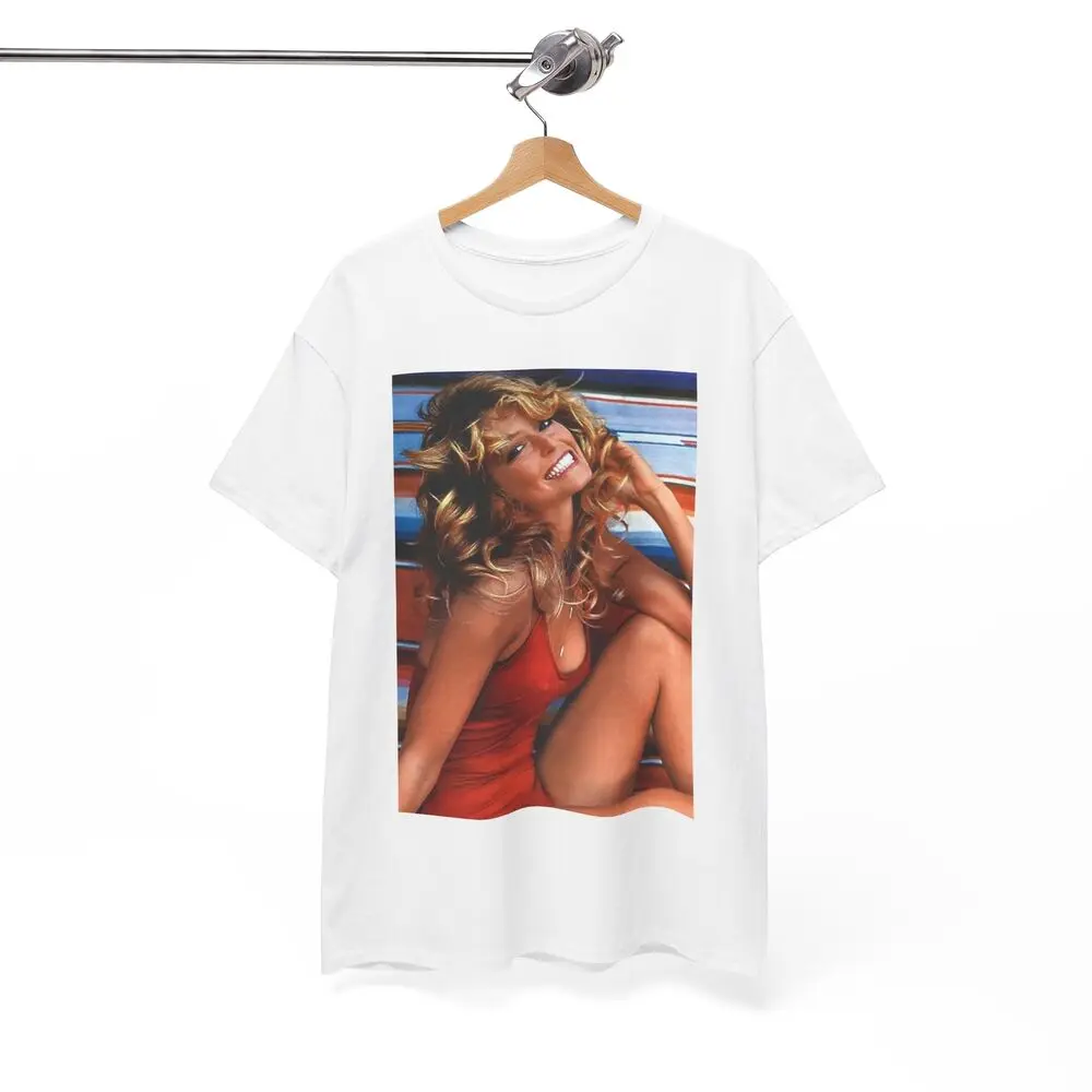 Farrah Fawcett Tshirt Charlies Angels Vintage Model Unisex Heavy Cotton Tee