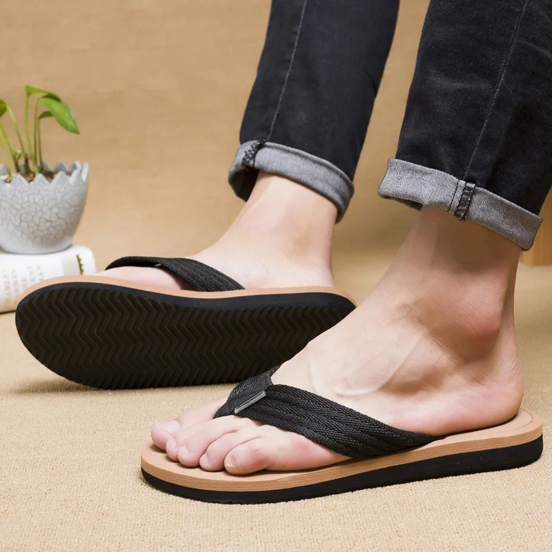 Men Summer Shoes Sandals Male Slipper Indoor Or Outdoor Flip Flops High Quality Comfy Beach Slippers Тапочки Free Fast Shipping