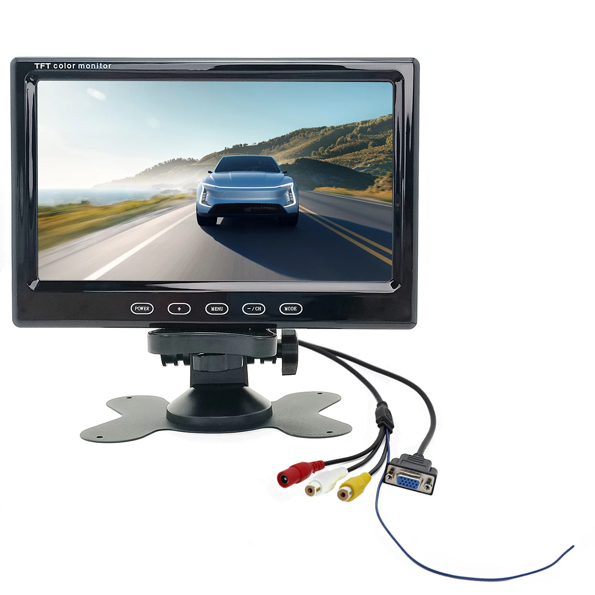 7 Inch TFT Stand Alone Dashboard LCD Car Monitor Truck Reverse Screen 7inch Rear View Monitor Car Video Monitor