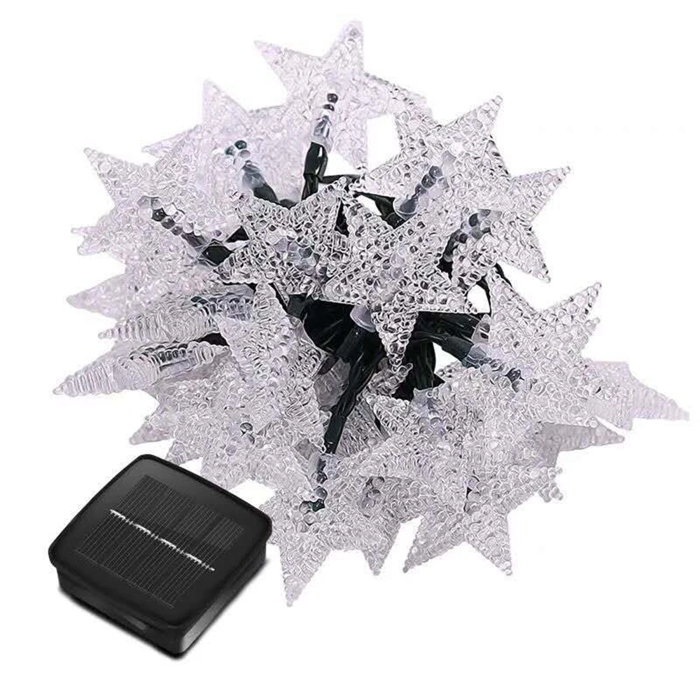 Outdoor Solar Star led String Lights 6M/7M/12M/22M Star Fairy Christmas lights Home Party Wedding Garden Patio Decoration lights