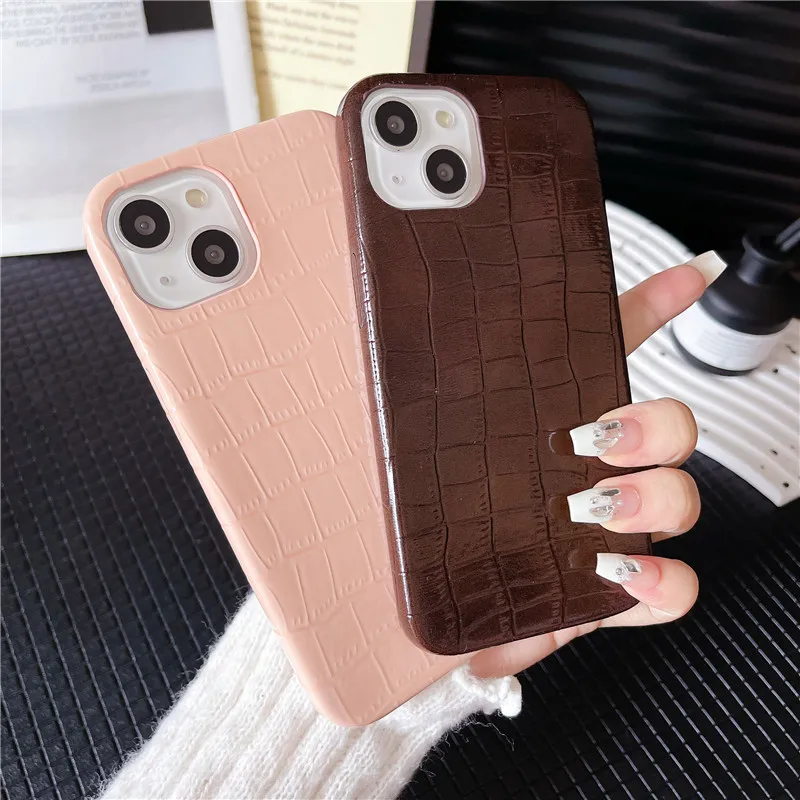 

Lovebay Vintage Alligator Skin Pattern Phone Case For iPhone 15 14 13 12 Pro Max 14 15 Plus Shockproof Protective Bumper Covers