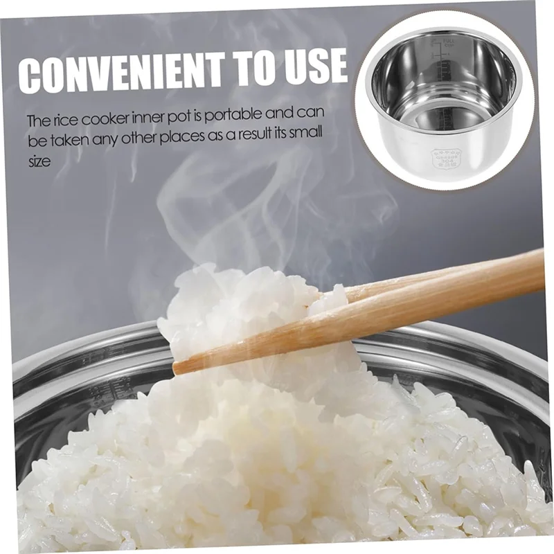 

L56A-Rice Cooker Inner Tank Instant Cooker Inner Stove Rice Cooker Pot Cooking Pot Accessories Rice Cooker Stainless Steelpot