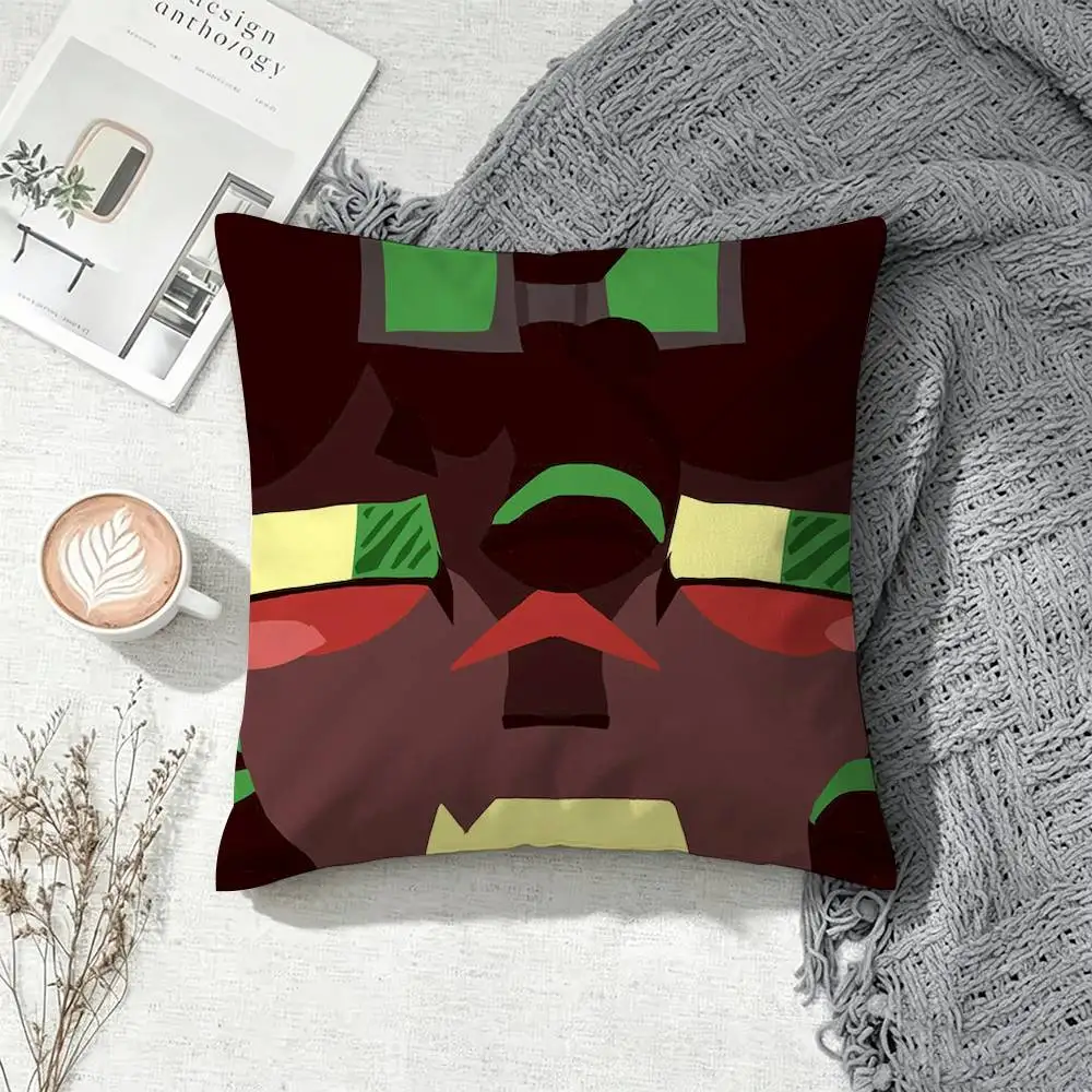 D-Dark Block Thatmob  Square Pillow Case Multi Sizes For Car Home Bedroom Decor Custom Valentine Gifts