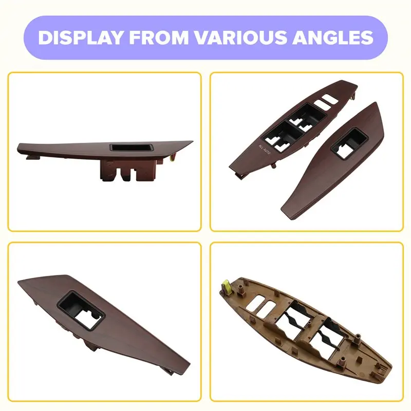 WF-Upper Panel Front Door Armrest 1 Pair 74231-20310-C0 7423220360C0 For Toyota Premio Allion 07-21 Window Switch Cover RHD
