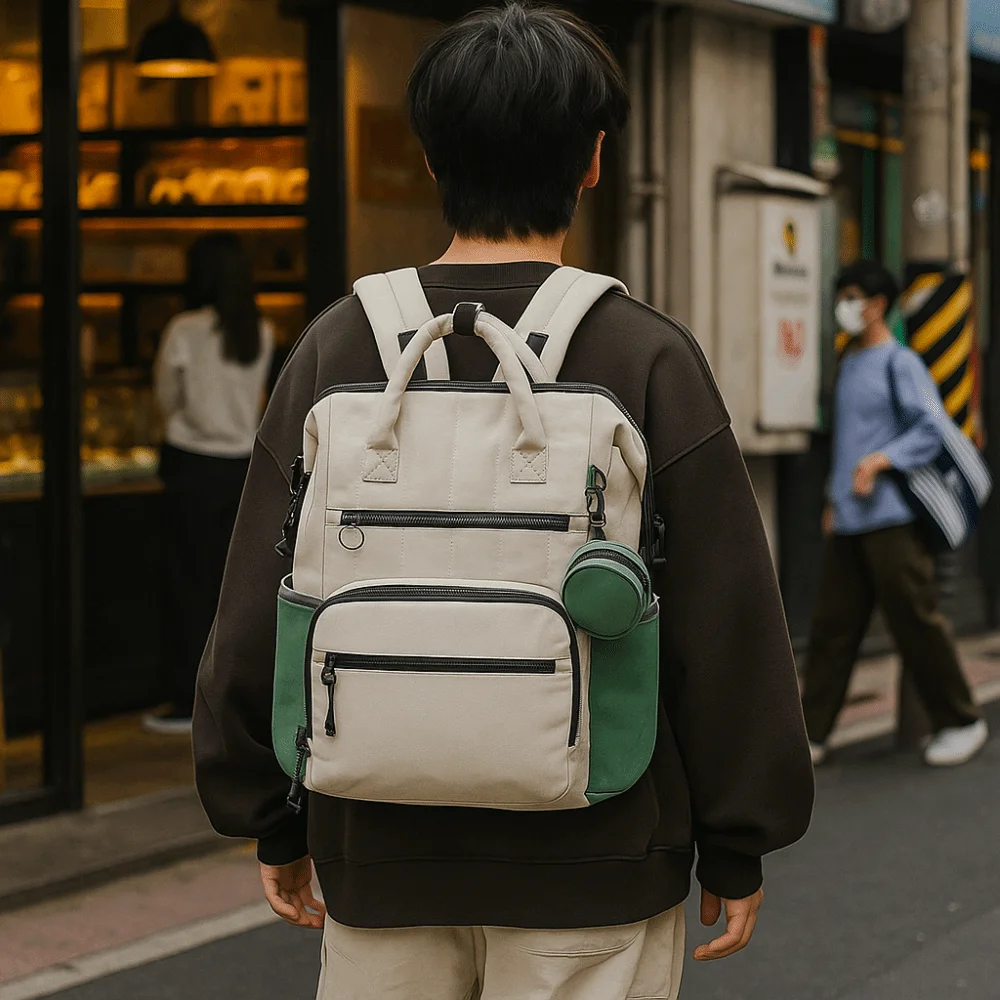 Practical Large Capacity Multi Functional Backpack Fashion Wear-resistant Large Capacity Bag Polyester Diaper Bag Travel