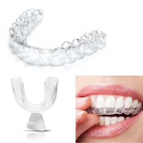 Plateau à dents 2 pièces, attelles de blanchiment pour soins d'hygiène buccale, outils de blanchiment des dents