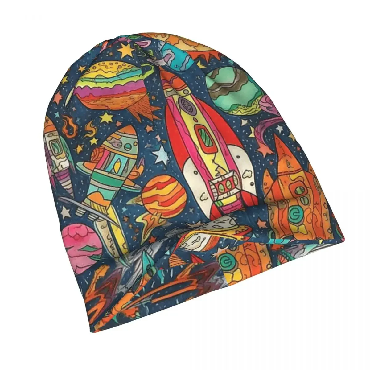 Wonderful Universe Skullies Beanies Caps Silly Space Whimsyscope Thin Hat Autumn Spring Bonnet Hats Men Women's Street Ski Cap