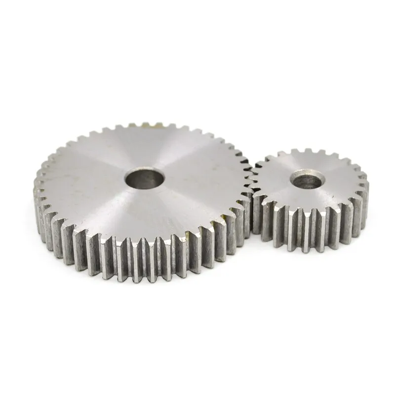 Weiyi 1/2/5pcs 45# Steel 1 Modulus Spur Gear 12/13/14/15/16/17/18/19/20/21/22 23/24/25/26/27 Teeth Metal Transmission Motor Gear